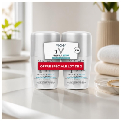 Vichy Déodorant Invisible Resist Dermo-Détranspirant 72H 2 x 50 ml