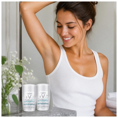 Vichy Déodorant Invisible Resist Dermo-Détranspirant 72H 2 x 50 ml