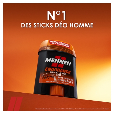 Mennen Anti-Transpirant Stick 72H Anti-Humidité Renforcée Endurance 60 ml