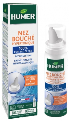 Humer Spray Nez Bouché - 100% Eau de Mer - +3Mois 50 ml