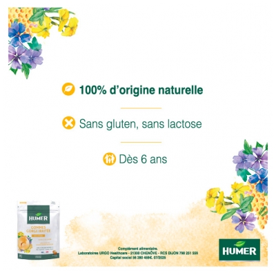 Humer Gommes Gorge Irritée Miel Citron 30 Gommes à Sucer