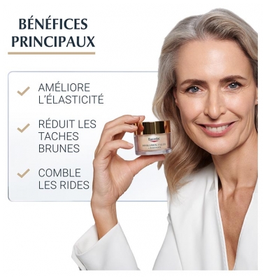 Eucerin Hyaluron-Filler + Elasticity Soin de Jour Tous Types de Peaux SPF30 50 ml + Crème Mains Anti-Taches SPF30 75 ml