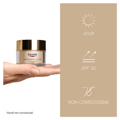 Eucerin Hyaluron-Filler + Elasticity Soin de Jour Tous Types de Peaux SPF30 50 ml + Crème Mains Anti-Taches SPF30 75 ml