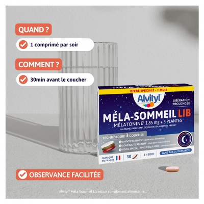 Alvityl Méla-Sommeil Lib 30 Unités