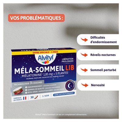 Alvityl Méla-Sommeil Lib 30 Unités