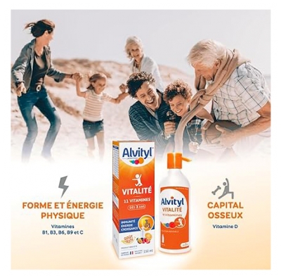 Alvityl Vitalité Solution Buvable Vitamines 150 ML