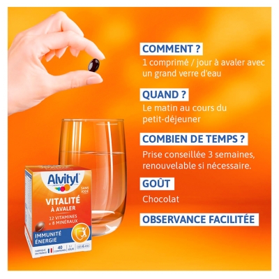 Alvityl Vitalité 40 Unités à Avaler
