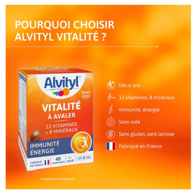 Alvityl Vitalité 40 Unités à Avaler