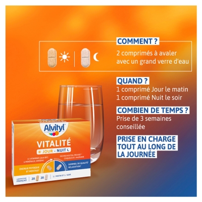 Alvityl Vitalité 20 Unités Jour + 20 Unités Nuit 