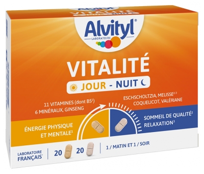 Alvityl Vitalité 20 Unités Jour + 20 Unités Nuit 