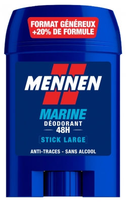 Mennen Déodorant Marine 24H Anti-Traces Stick Large 60 ml