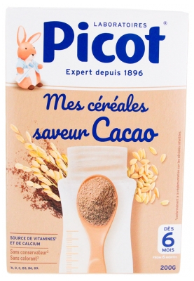 Picot Mes Céréales Dès 6 Mois Saveur Cacao 200 g