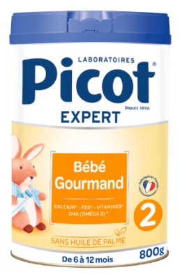 Picot Bébé Gourmand Lait de Suite 2ème Âge de 6 à 12 Mois 800 g