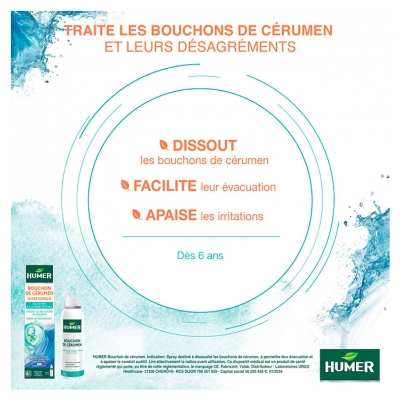 Humer Bouchon de Cérumen Spray Auriculaire 50 ml