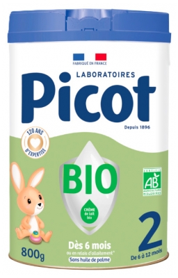 Picot Lait de Suite 2ème Âge de 6 à 12 Mois Bio 800 g