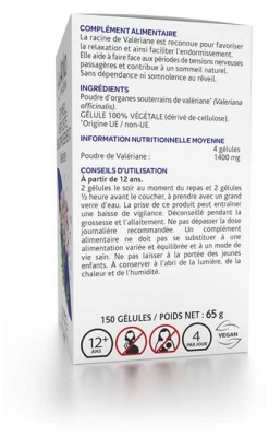 Arkopharma Arkogélules Valériane 37 Jours 150 Gélules