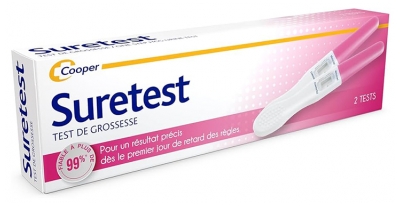 Cooper Suretest Test de Grossesse Digital Autodiagnostic 2 Tests