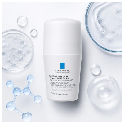 La Roche-Posay Déodorant Peaux Sensibles 24H Bille 50 ml