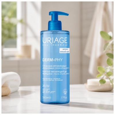 Uriage Derm-Phy Gel Surgras Dermatologique Visage et Corps 500 ml