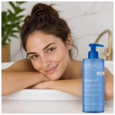 Uriage Derm-Phy Gel Surgras Dermatologique Visage et Corps 500 ml