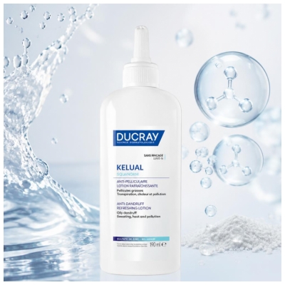 Ducray Kelual Squanorm Anti-Pelliculaire Lotion Rafraîchissante Sans Rinçage 190 ml