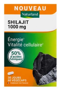 Naturland Shilajit 1000 mg Complément Alimentaire 60 Végécaps