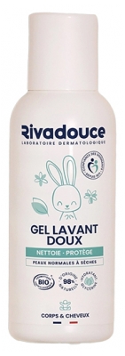 Rivadouce Bébé Gel Doux Lavant Corps et Cheveux Bio 90 ml