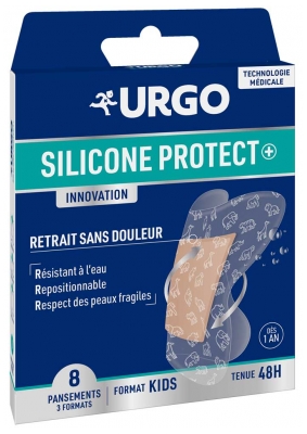 Urgo Silicone Protect 8 Pansements Format Kids 3 Dimensions