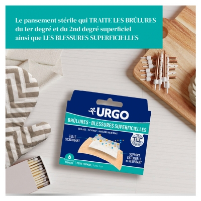 Urgo Brûlures & Blessures Superficielles 6 Unités Stériles