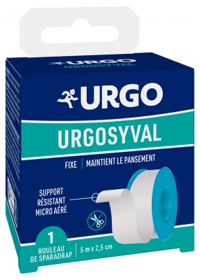 Urgo Urgosyval Sparadrap Tissé Blanc 2,5 cm x 5 m