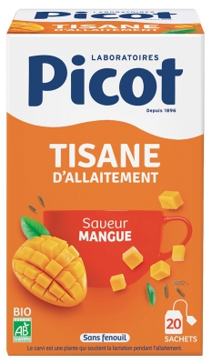 Picot Tisane d'Allaitement Saveur Mangue Bio 20 Sachets de 2 g