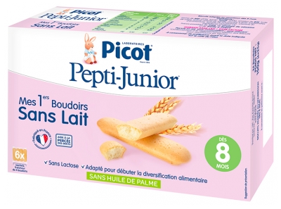 Picot Pepti-Juniors Mes 1ers Boudoirs Sans Lait Dès 8 Mois 6 Sachets de 4 Boudoirs