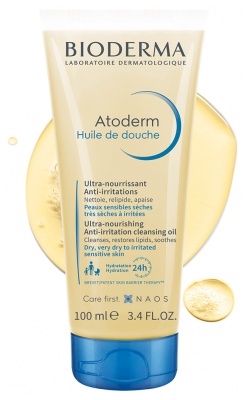 Bioderma Atoderm Huile de Douche Visage et Corps Peau Sujette à l'Eczéma Atopique 100 ml