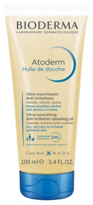 Bioderma Atoderm Huile de Douche Visage et Corps Peau Sujette à l'Eczéma Atopique 100 ml