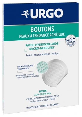 Urgo Boutons 9 Patchs Hydrocolloïdes Micro-Needling 