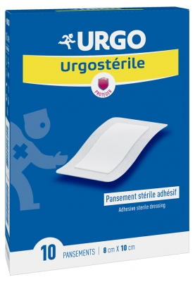 Pansement stérile adhésif Urgo Urgostérile 8 x 10 cm - 10 unités