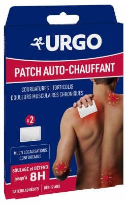 Urgo Patch Auto-Chauffant 8H 2 Unités