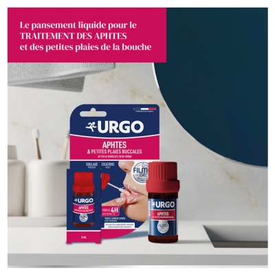 Urgo Filmogel Soulage & Cicatrise Aphtes & Petites Plaies Buccales 6 ml