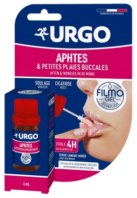 Urgo Filmogel Soulage & Cicatrise Aphtes & Petites Plaies Buccales 6 ml