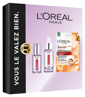 L'Oréal Paris Revitalift Coffret Rituel Anti-Âge et son Masque Tissu Éclat