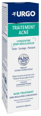 Urgo Traitement Acné Concentré Sébo-Régulateur Visage 30 ml