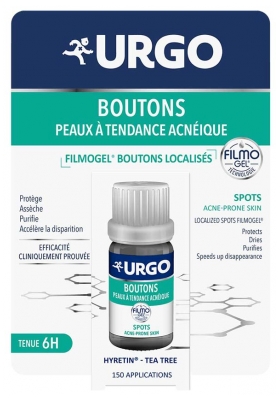 Urgo Boutons Filmogel Boutons Localisés Peaux à Tendance Acnéique 3,25 ml