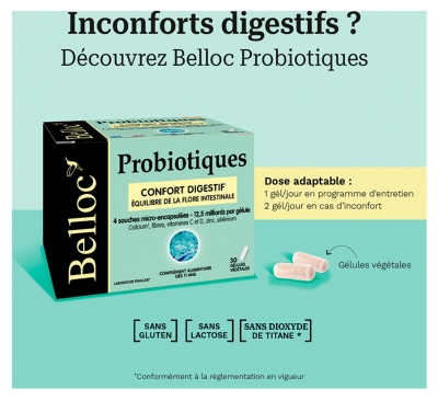 Belloc Probiotiques - Confort Digestif - Équilibre de la Flore Intestinale