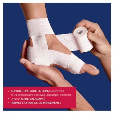 Urgo Strapping Bande Adhésive Élastique Sans Latex 2,5 m x 6 cm