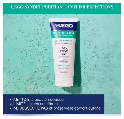 Urgo Anti-Imperfections Syndet Purifiant Peaux Grasses à Tendance Acnéique 200 ml