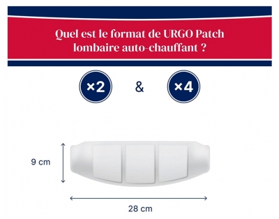 Urgo Patch Lombaire Auto-Chauffant 8H 2 Unités