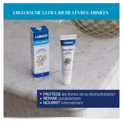 Urgo Lèvres Abîmées Baume Ultra-Riche Effet Barrière 10 ml