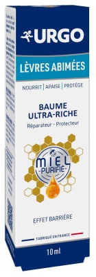 Urgo Lèvres Abîmées Baume Ultra-Riche Effet Barrière 10 ml