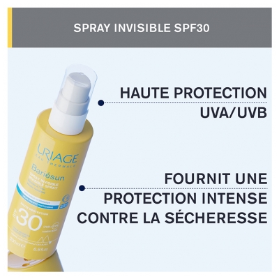 Uriage Bariésun Spray Invisible Haute Protection Peaux Sensibles SPF30 200 ml