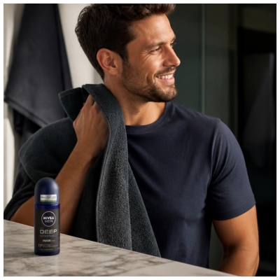 Nivea Men Deep Darkwood Déodorant 72H Anti-Transpirant Roll-On 50 ml